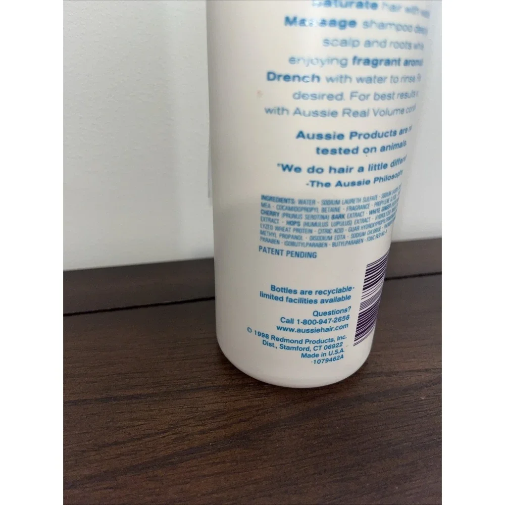 Vintage Aussie Real Volume Shampoo fine‎ limp hair Rare 1998 Discontinued